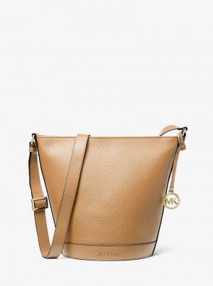 Michaelkors Townsend Medium Pebbled Leather Hnědé | SN-MK26824