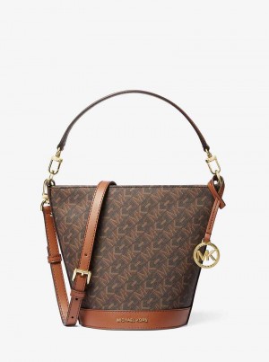 Michaelkors Townsend Small Empire Signature Logo Hnědé | SN-MK27152