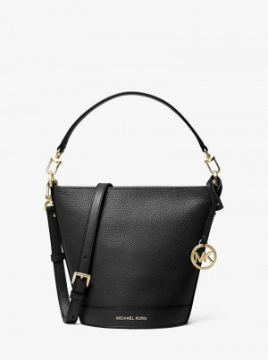 Michaelkors Townsend Small Pebbled Leather Černé | SN-MK26827