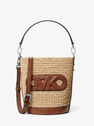 Michaelkors Townsend Small Straw Béžový | SN-MK26812