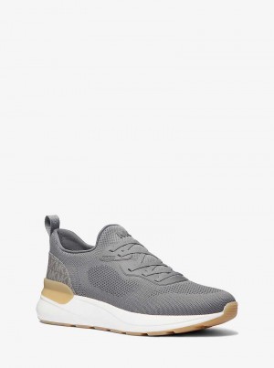 Michaelkors Trevor Stretch Knit Slip-On Šedé | SN-MK28253
