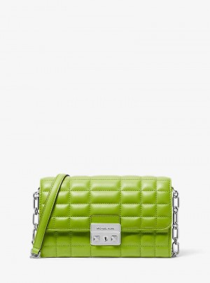 Michaelkors Tribeca Large Leather Convertible Zelene | SN-MK27134
