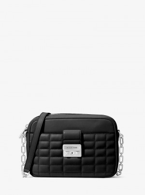 Michaelkors Tribeca Medium Quilted Leather Černé | SN-MK27276