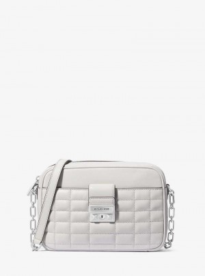 Michaelkors Tribeca Medium Quilted Leather Šedé | SN-MK27277