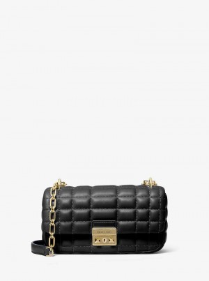 Michaelkors Tribeca Small Quilted Leather Černé | SN-MK26940