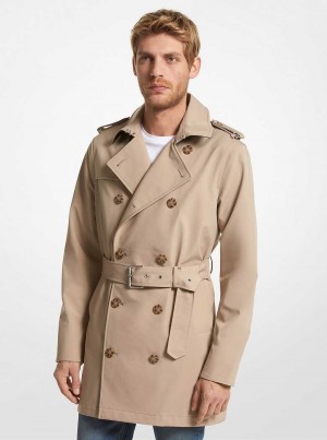 Michaelkors Woven Trench Hnědožlutý | SN-MK28071