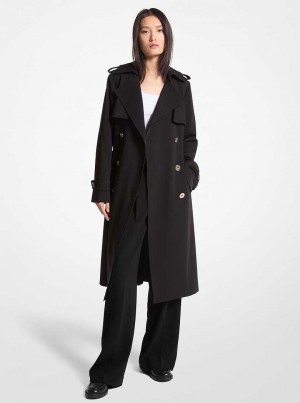 Michaelkors Woven Trench Černé | SN-MK26588